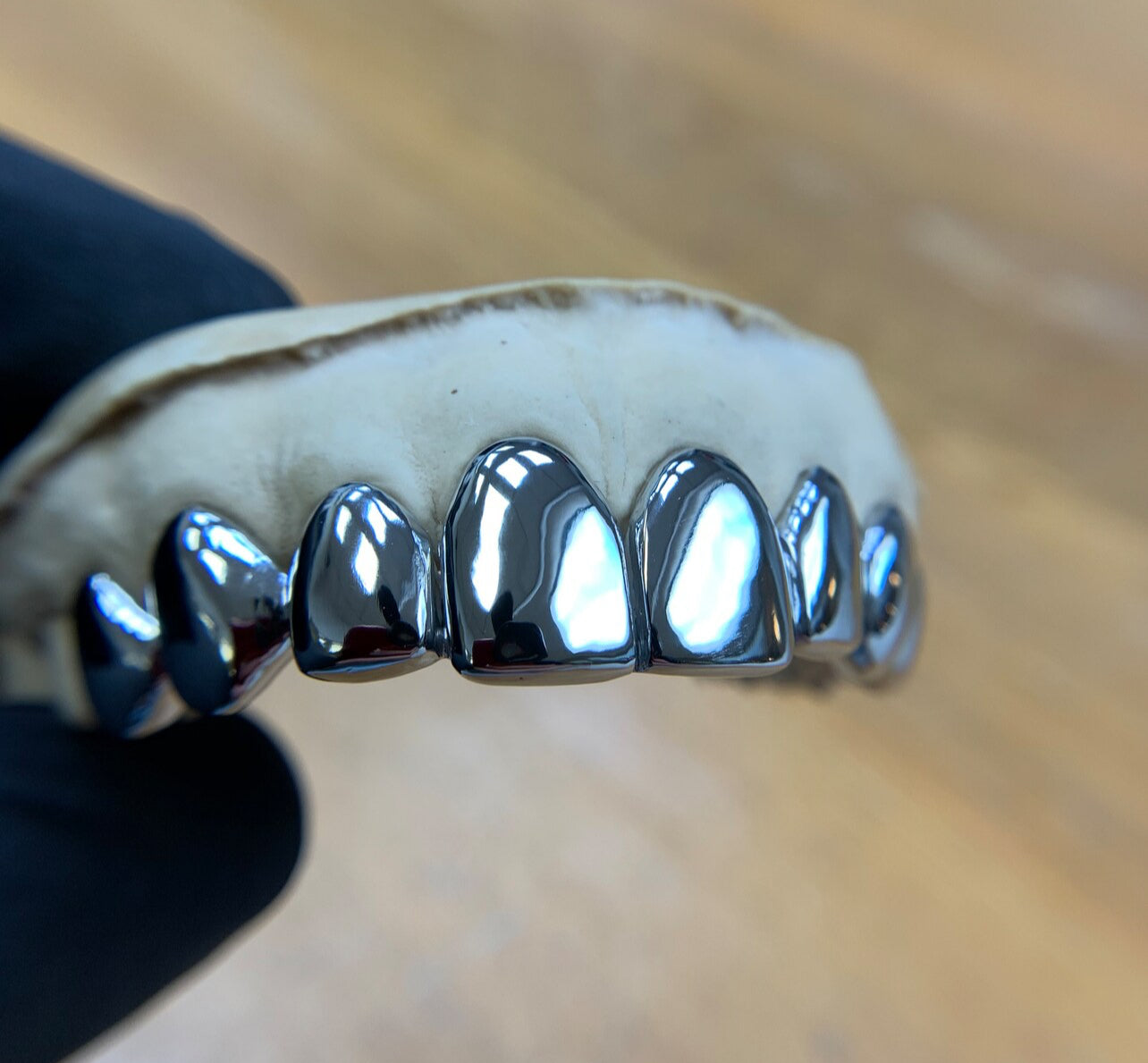 965 High Purity Silver Real Solid silver Grillz Top Or Bottom Perm-Cut Grills