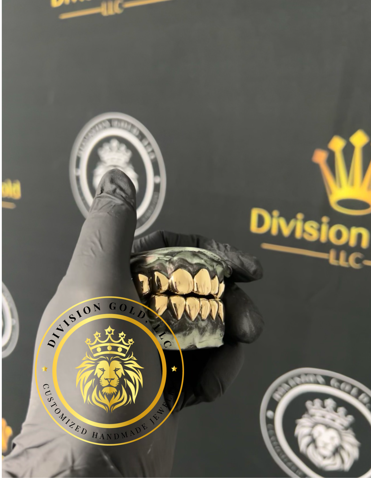 NPG Dental Gold Grillz Top Or Bottom Perm-Cut